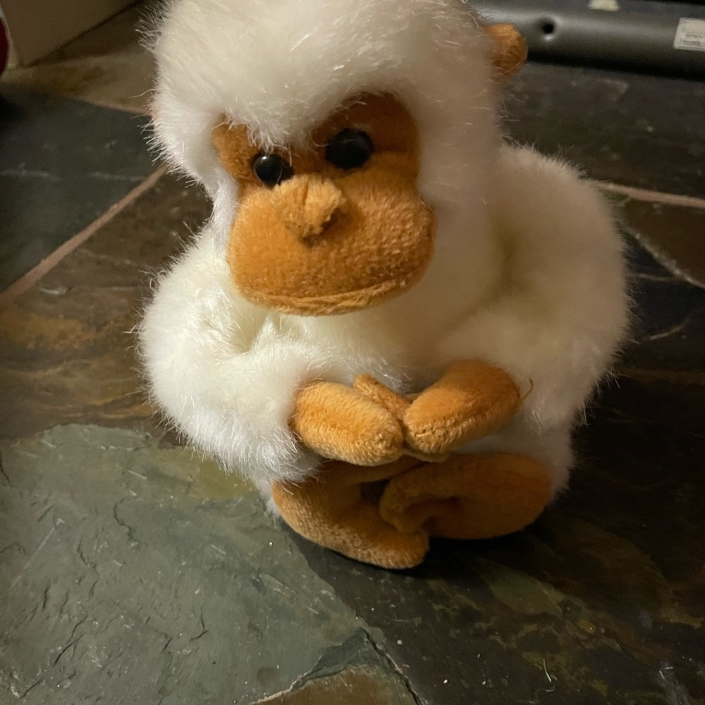 SOLDRBI plush white monkey - Picture 2 of 5